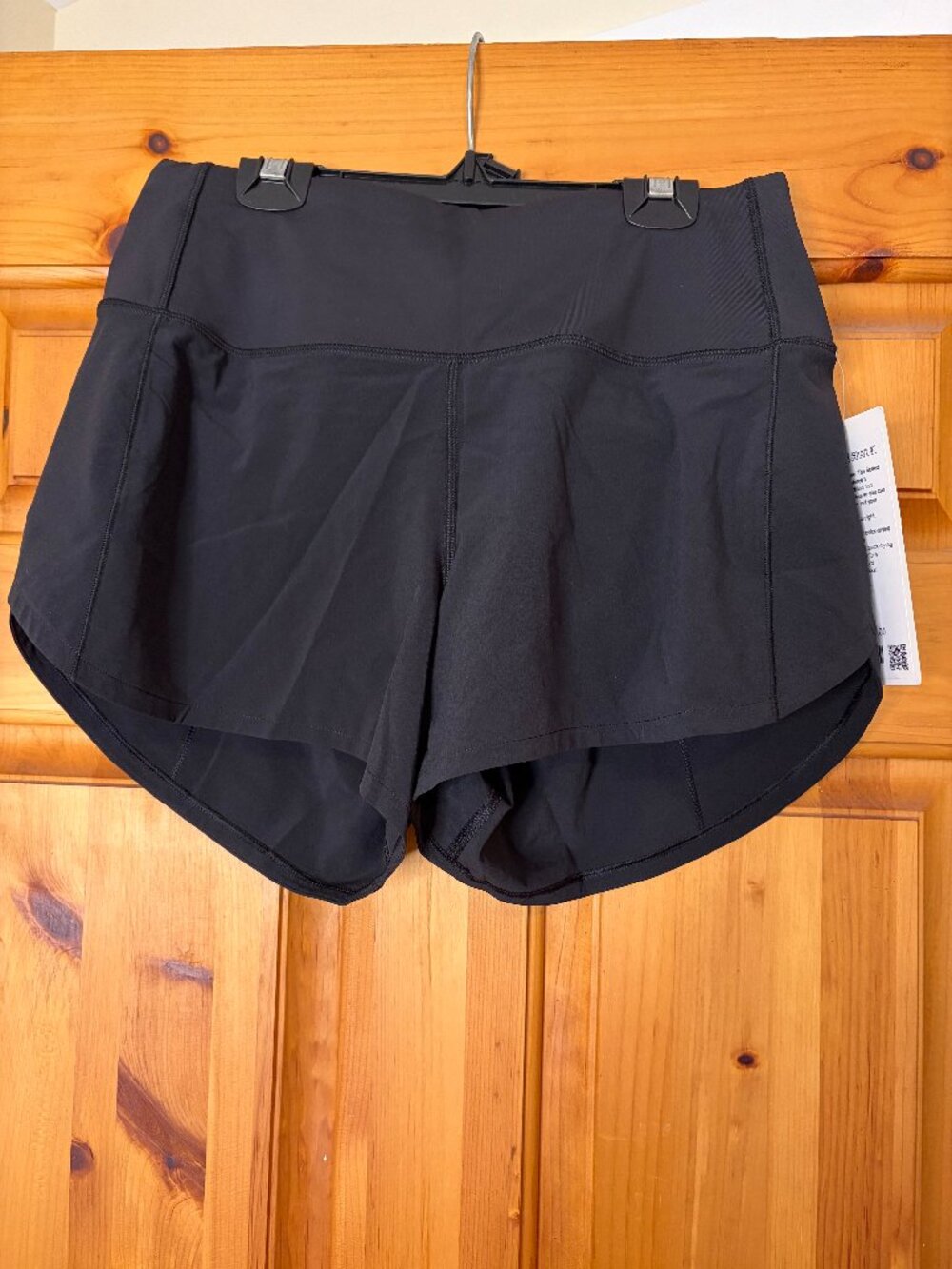 Lululemon Speed Up Shorts 4” Black Size 6 High Rise Run Short Athletic